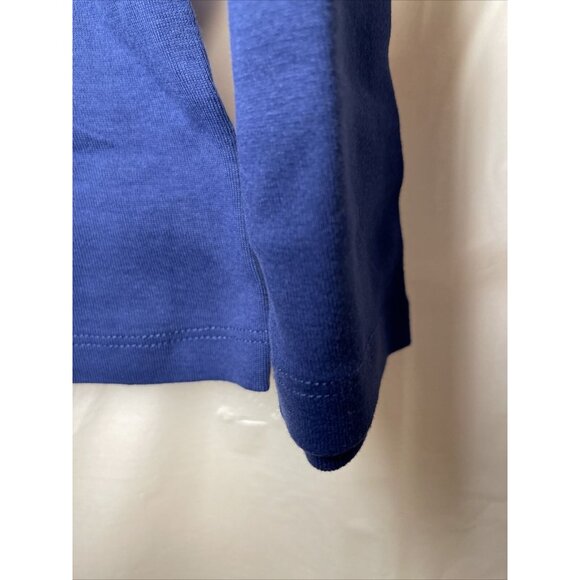 St. John’s Bay Essential Size XL Blue Crewneck Long Sleeve Stretch Cotton New! - Picture 6 of 11